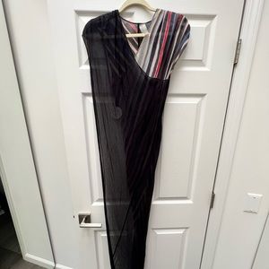 NWT Marysia swim coverup, black and multi colored, small